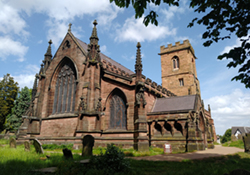 St Mary's church, churchyard and gatewway.